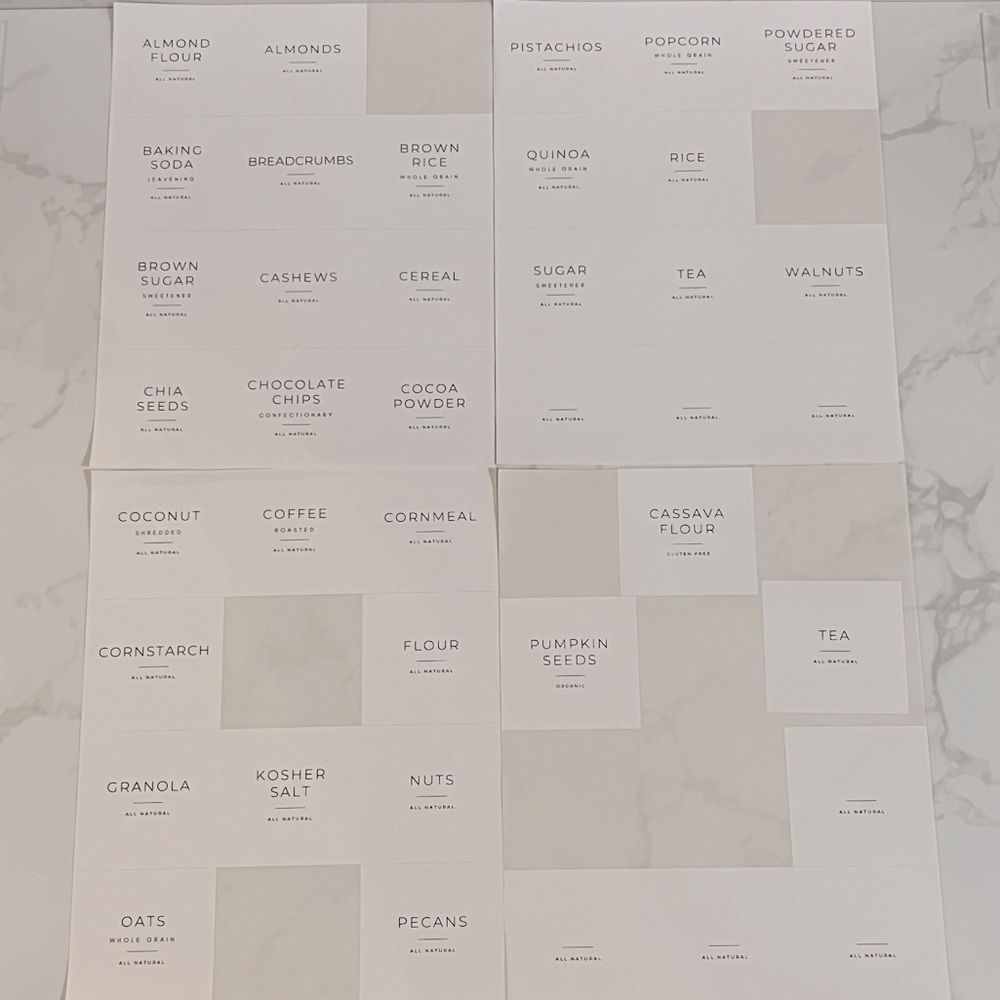 39 Pantry Labels - Picture 2 of 6